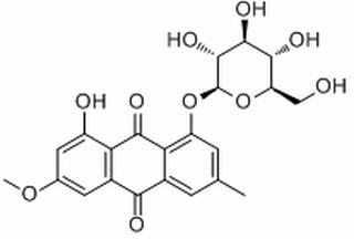 大黃素甲醚-1-O-β-D-葡萄糖苷 CAS：26296-54-8中藥對照品 標準品