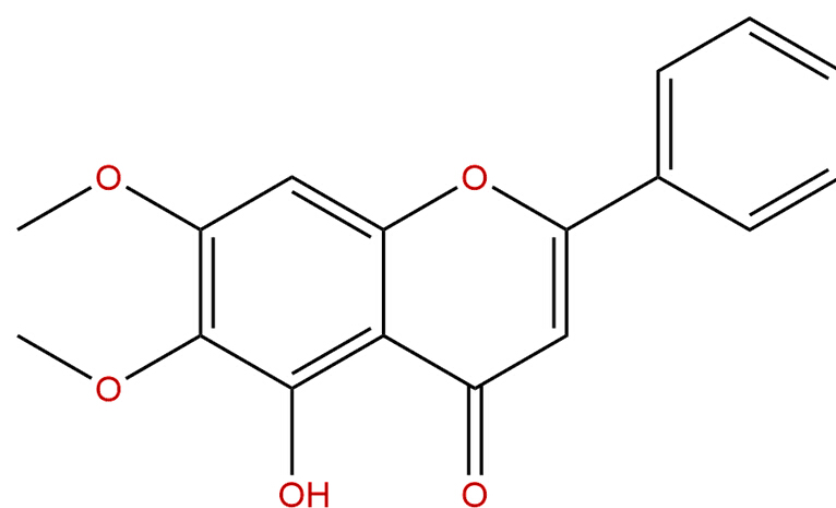 5-羥基-6,7-二甲氧基黃酮 CAS：740-33-0 中藥對(duì)照品標(biāo)準(zhǔn)品