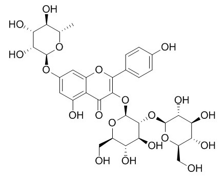 山柰酚-3-槐二糖-7-鼠李糖苷 CAS：93098-79-4 中藥對照品標準品