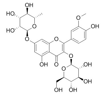 異鼠李素-3-O-葡萄糖-7-O-鼠李糖苷 CAS：17331-71-4 中藥對(duì)照品