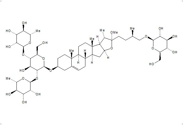 甲基原薯蕷皂苷 CAS： 54522-52-0 中藥對照品標(biāo)準(zhǔn)品