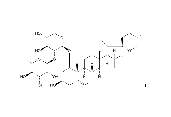 25(S)-魯斯可皂苷元-1-O-α-L-吡喃鼠李糖基-(1→2)-β-D-吡喃木糖