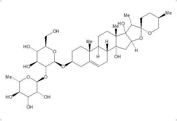 麥冬苷元-3-O-α-L-吡喃鼠李糖基（1→2）-β-D-吡喃葡萄糖苷