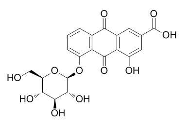 大黃酸-8-O-β-D-葡萄糖苷 CAS: 34298-86-7 中藥對照品標準品