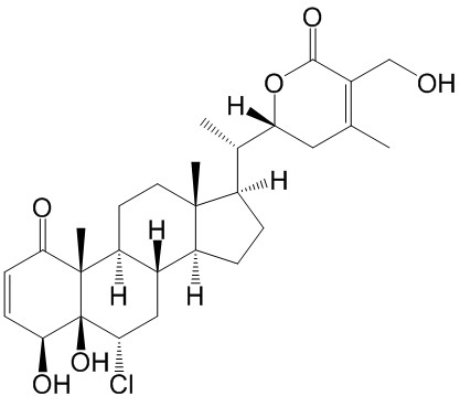 6α-chloro-5β-hydroxywithaferin A CAS號： 52329-20-1對照品標(biāo)準(zhǔn)品