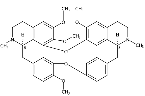 異漢防己甲素 CAS號(hào)：477-57-6 中藥對(duì)照品標(biāo)準(zhǔn)品