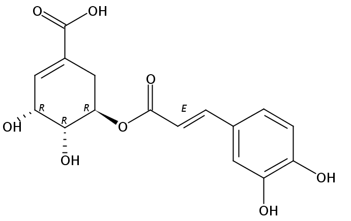 5-O-咖啡酰莽草酸  CAS號(hào)：73263-62-4 中藥對(duì)照品標(biāo)準(zhǔn)品