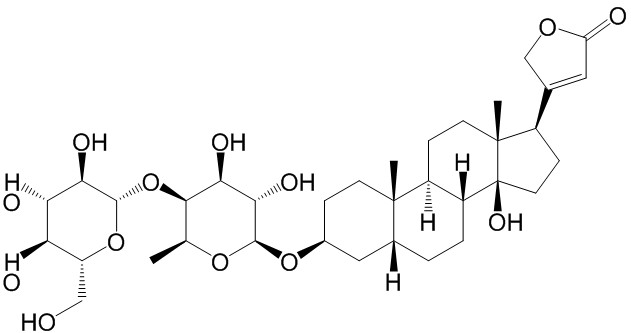 洋地黃毒苷元葡萄糖基巖藻糖苷 CAS號：2446-63-1 中藥對照品