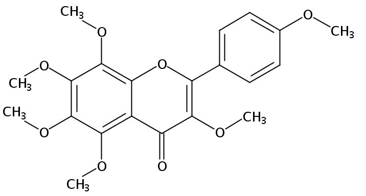 3，5，6，7，8，4‘-六甲氧基黃酮 CAS：34170-18-8 中藥對照品