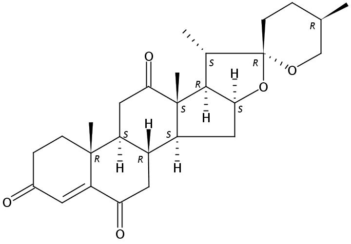 25R-Spirostan-4-ene-3,6,12-trione | CAS No.214681-62-6