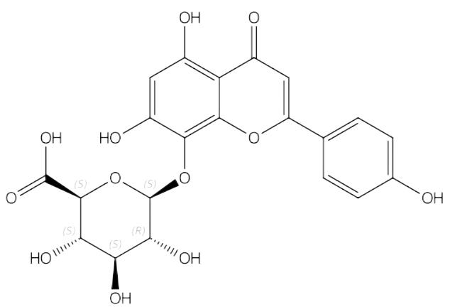 異黃芩素-8-O-葡糖糖酸 | CAS No.56317-09-0