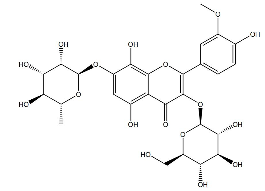 頭花杜鵑素 3-O-β-D-吡喃葡萄糖-7-O-α-L-吡喃鼠李糖苷