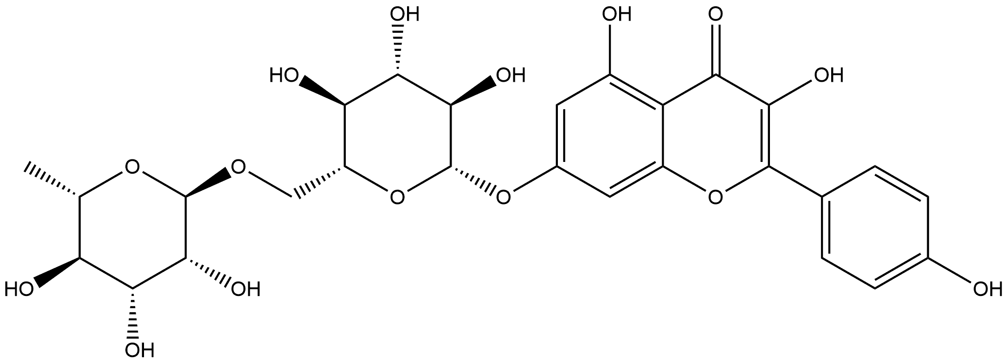 山奈酚7-O-蕓香糖苷 丨CAS No.103102-81-4