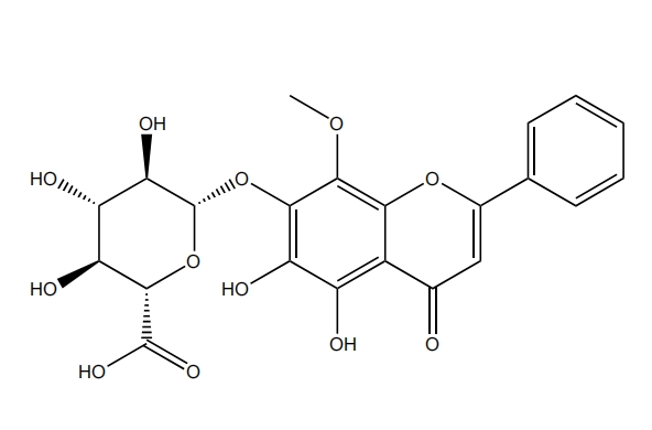 5,6-二羥基-8-甲氧基黃酮-7-O-葡萄糖醛酸苷 | CAS No.1169879-99-5