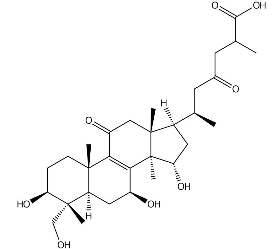 (3β,4α,7β,15α)-3,7,15,28-四羥基-11,23-二羰基羊毛甾-8-烯-26-酸