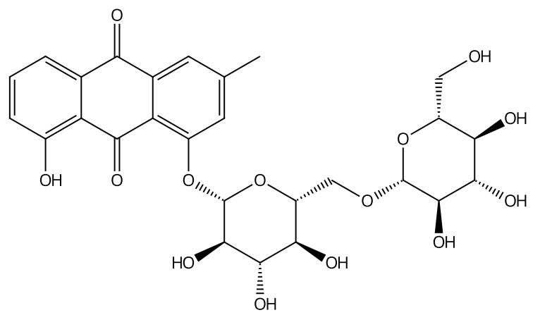 大黃酚-1-O-β-龍膽二糖苷 | CAS No.54944-38-6