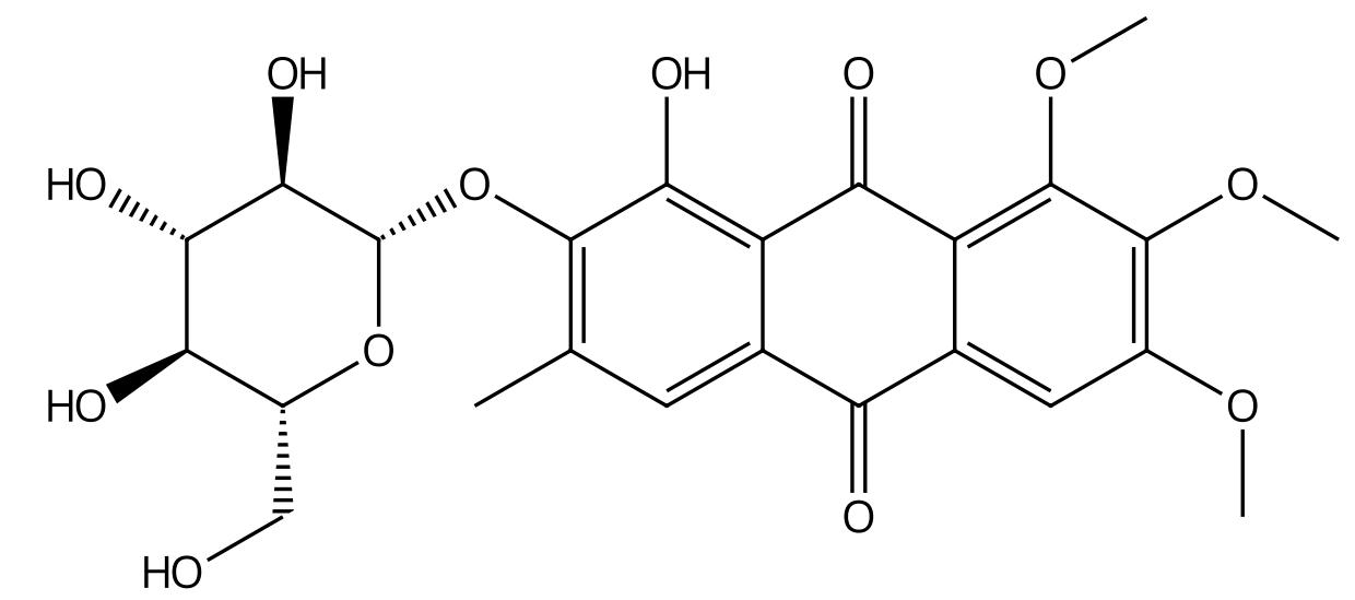 1-去甲基黃決明素-2-O-β-D-葡萄糖苷 | CAS No.182620-72-0