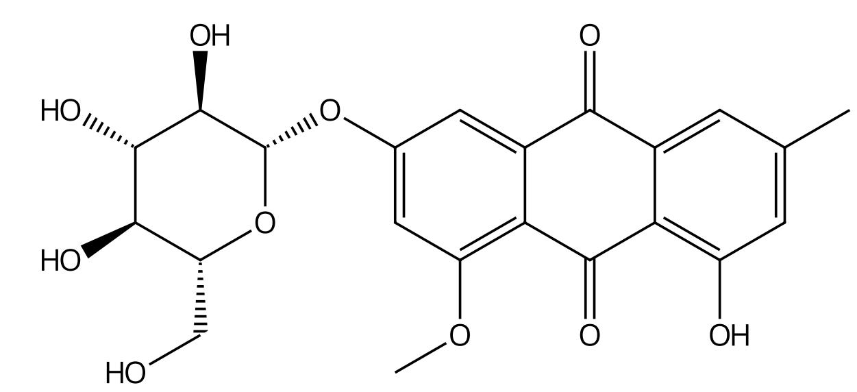 8-O-甲基大黃素-6-O-β-D-葡萄糖苷 | CAS No.1341128-49-1