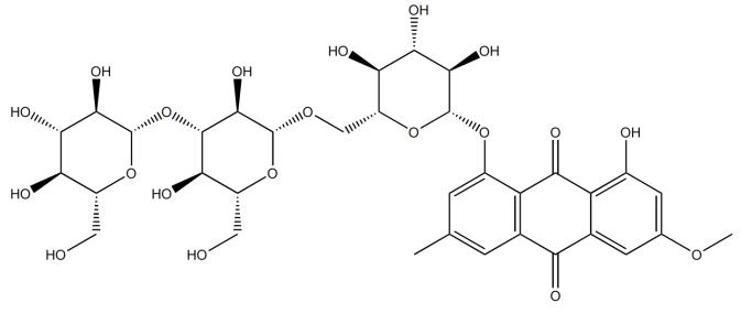 大黃素甲醚-1-O-三葡萄糖苷